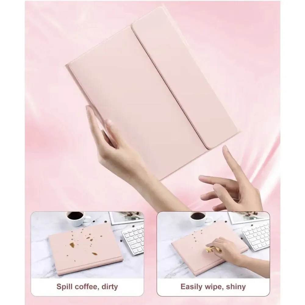 Harvopu iPad 11th Gen A16 & 10th Gen Keyboard Case Pink Backlit Trackpad